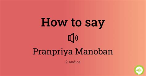 pranpriya|How to pronounce Pranpriya 